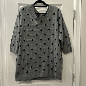 Melissa McCarthy Seven7 Polka Dot Sweater